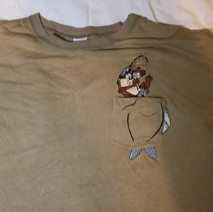 Looney toons Taz fishing shirt